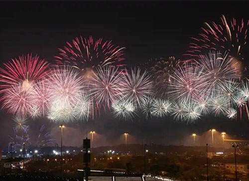 天峻县焰火晚会